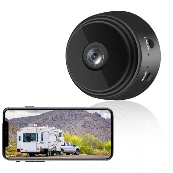 Wireless Rearview Camera with 720P HD Resolution, Night Vision and 360° Rotating Mount