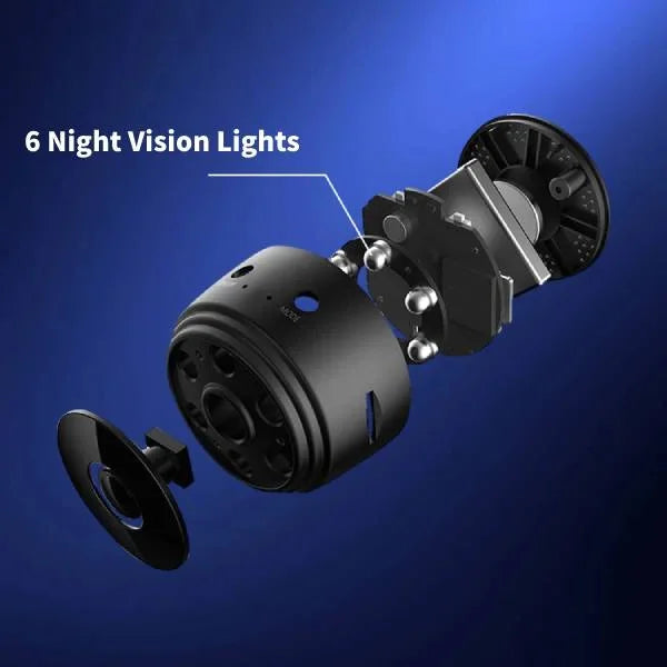 Wireless Rearview Camera with 720P HD Resolution, Night Vision and 360° Rotating Mount