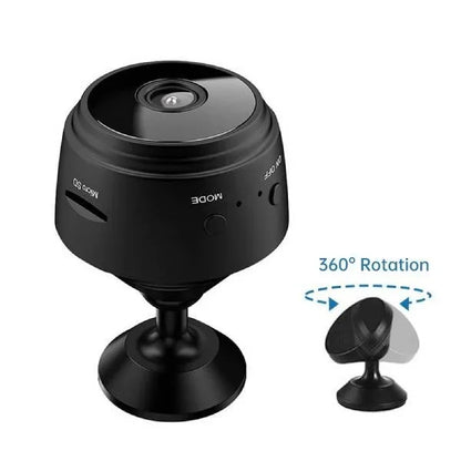 Wireless Rearview Camera with 720P HD Resolution, Night Vision and 360° Rotating Mount