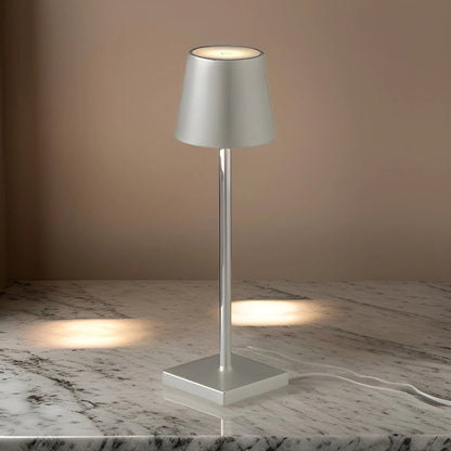 Wireless Rechargeable LED Table Lamp with Touch Control and Three Brightness Levels