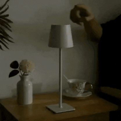 Wireless Rechargeable LED Table Lamp with Touch Control and Three Brightness Levels