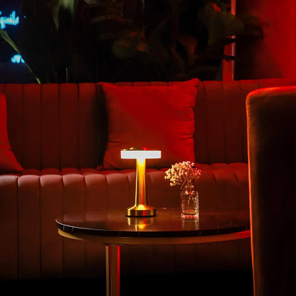 Wireless Retro Table Lamp with Dimmable Light and USB-C Charging