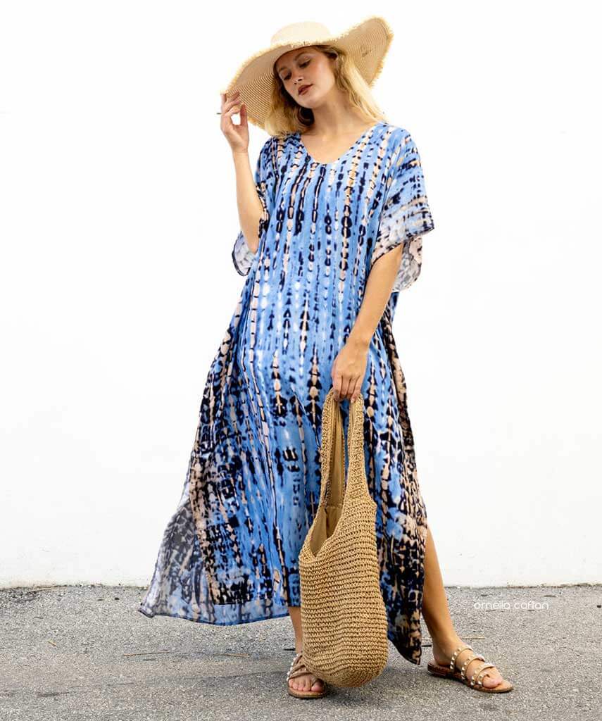 Women’s Loose Kaftan with Relaxed Fit and One-Size Design