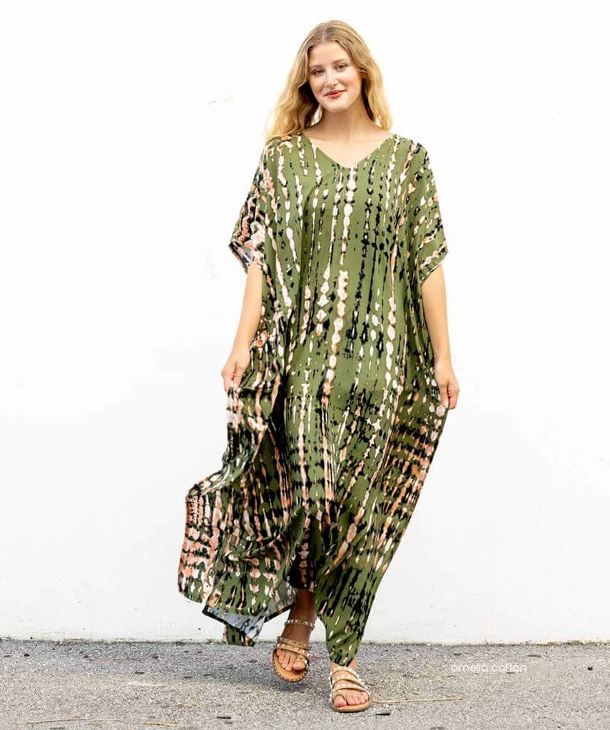 Women’s Loose Kaftan with Relaxed Fit and One-Size Design