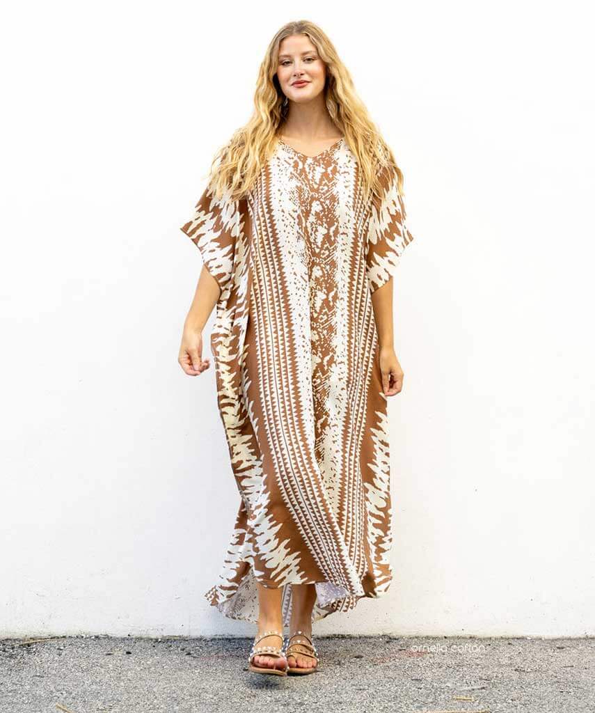 Women’s Loose Kaftan with Relaxed Fit and One-Size Design