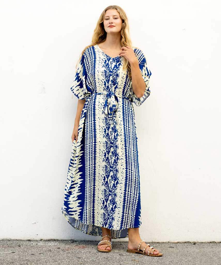 Women’s Loose Kaftan with Relaxed Fit and One-Size Design