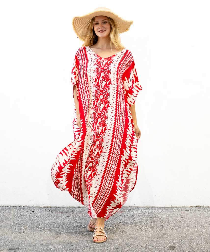 Women’s Loose Kaftan with Relaxed Fit and One-Size Design