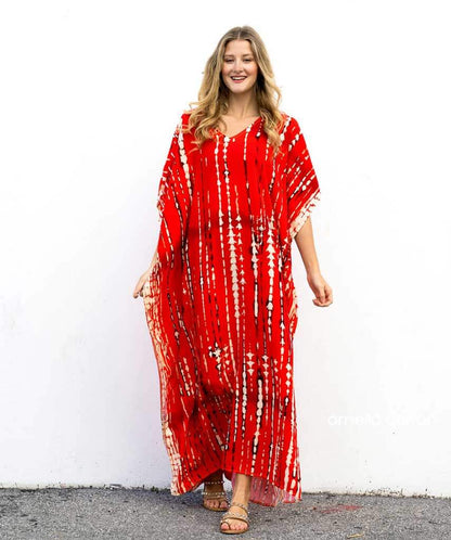 Women’s Loose Kaftan with Relaxed Fit and One-Size Design