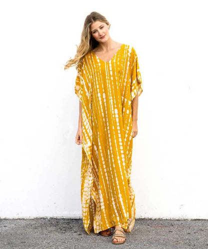 Women’s Loose Kaftan with Relaxed Fit and One-Size Design