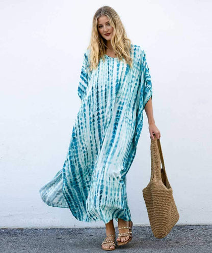 Women’s Loose Kaftan with Relaxed Fit and One-Size Design
