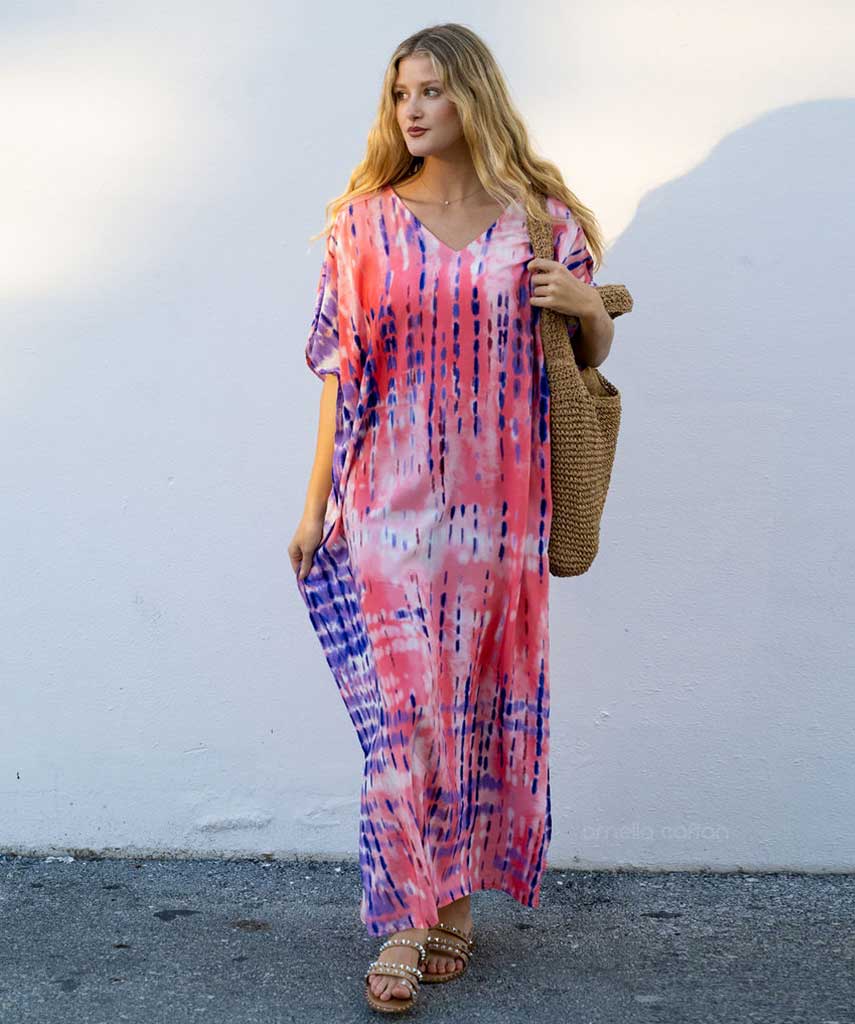 Women’s Loose Kaftan with Relaxed Fit and One-Size Design