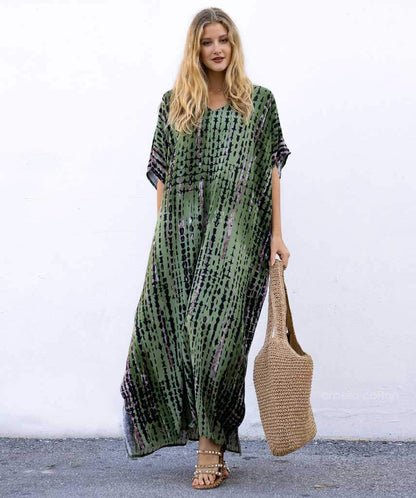 Women’s Loose Kaftan with Relaxed Fit and One-Size Design