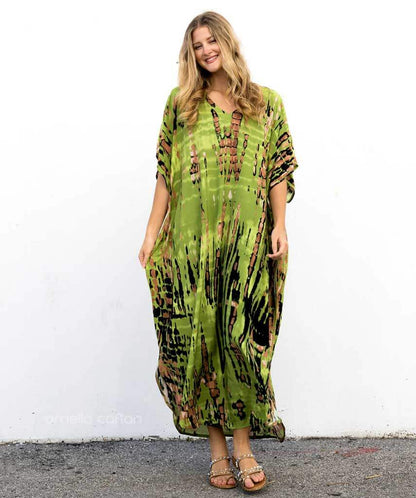 Women’s Loose Kaftan with Relaxed Fit and One-Size Design