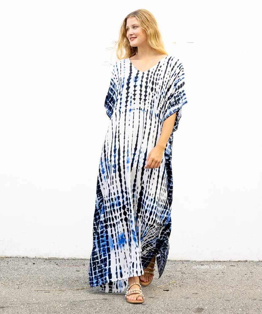 Women’s Loose Kaftan with Relaxed Fit and One-Size Design