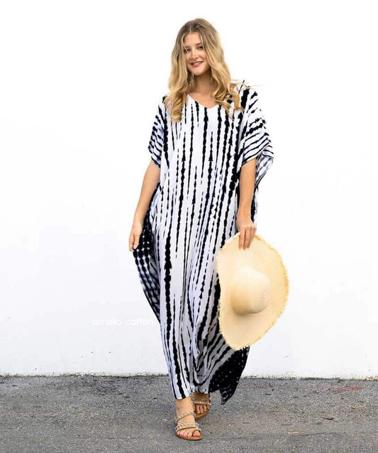 Women’s Loose Kaftan with Relaxed Fit and One-Size Design
