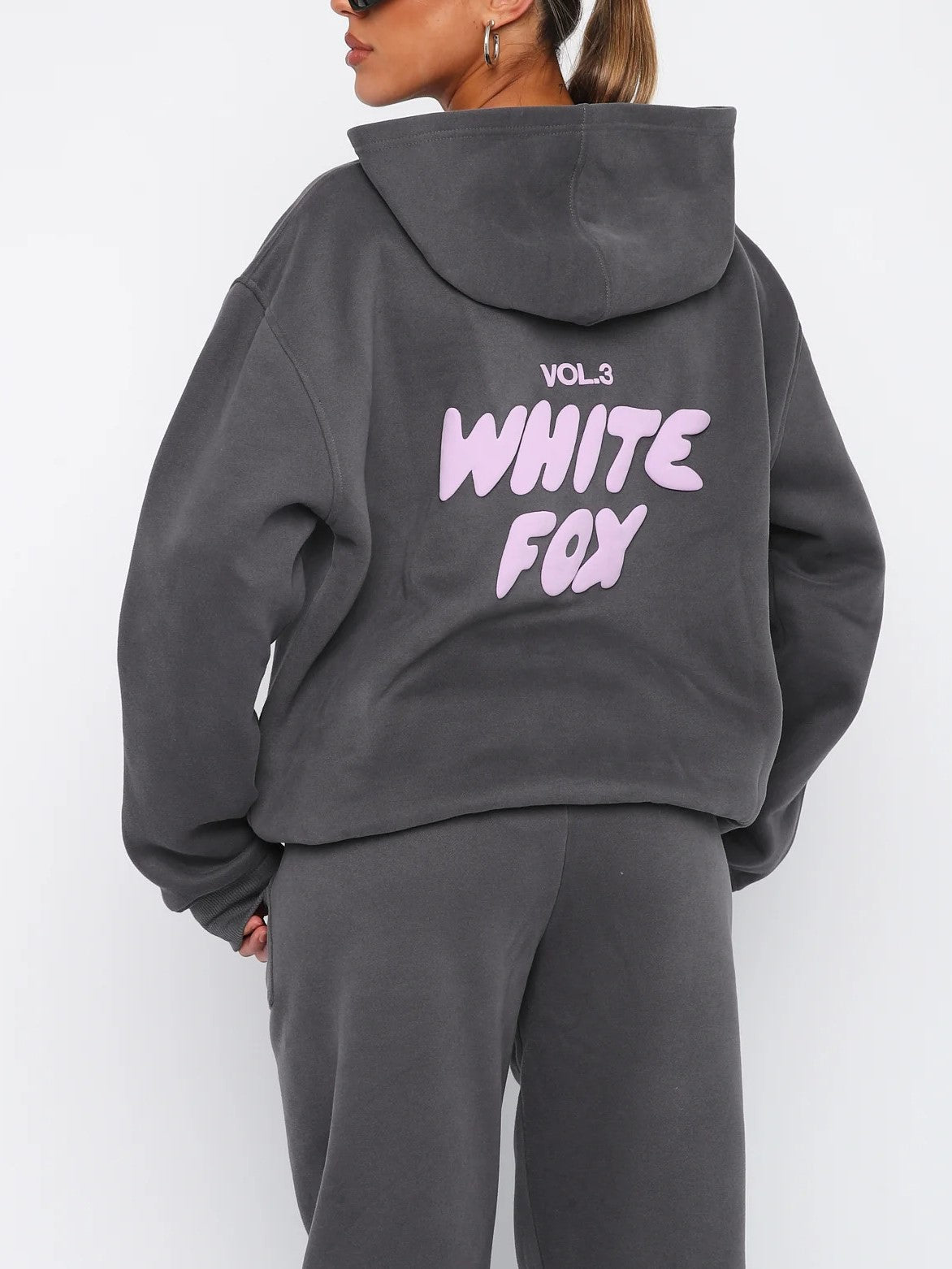 Women's Pink Hooded Sweatshirt and Jogger Activewear Set