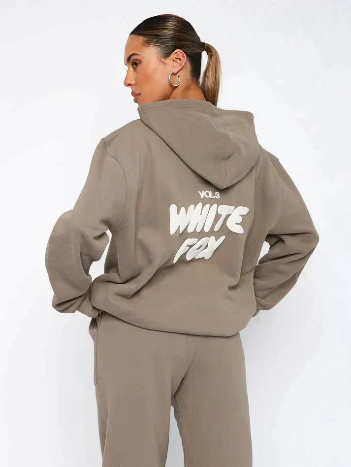 Women's Pink Hooded Sweatshirt and Jogger Activewear Set