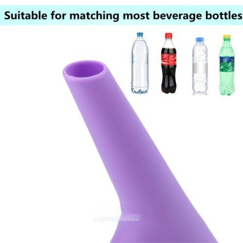 Women's Reusable Silicone Urinal Funnel Set for Outdoor Use