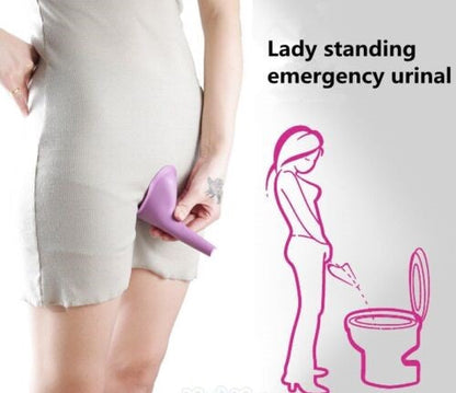 Women's Reusable Silicone Urinal Funnel Set for Outdoor Use