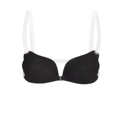 Women's Self-Adhesive Bra with Removable Straps and Front Closure