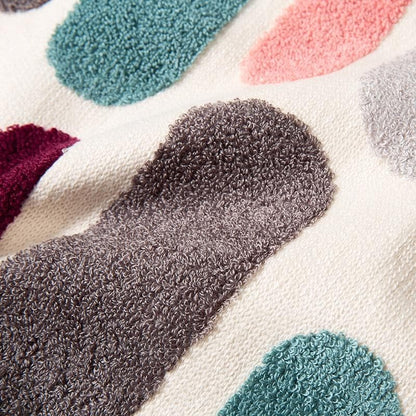 Woven Floral Cushion Cover with Modern Pattern and Zip Closure