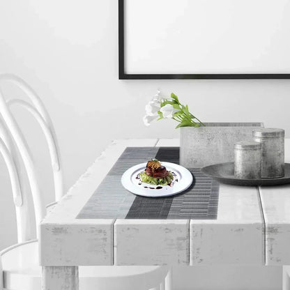Woven Vinyl Placemats with Textured Matte Finish and Heat-Resistant Table Protection