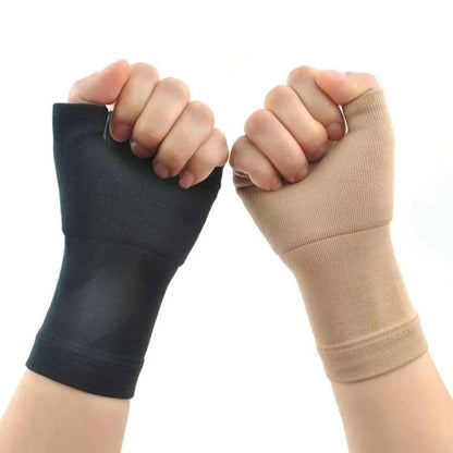 Wrist Compression Sleeve with Thumb Support and Adjustable Fit