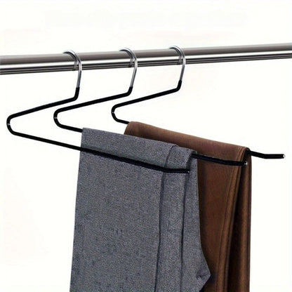Z-Shaped Trouser Hangers – Stainless Steel Space-Saving Organiser Set