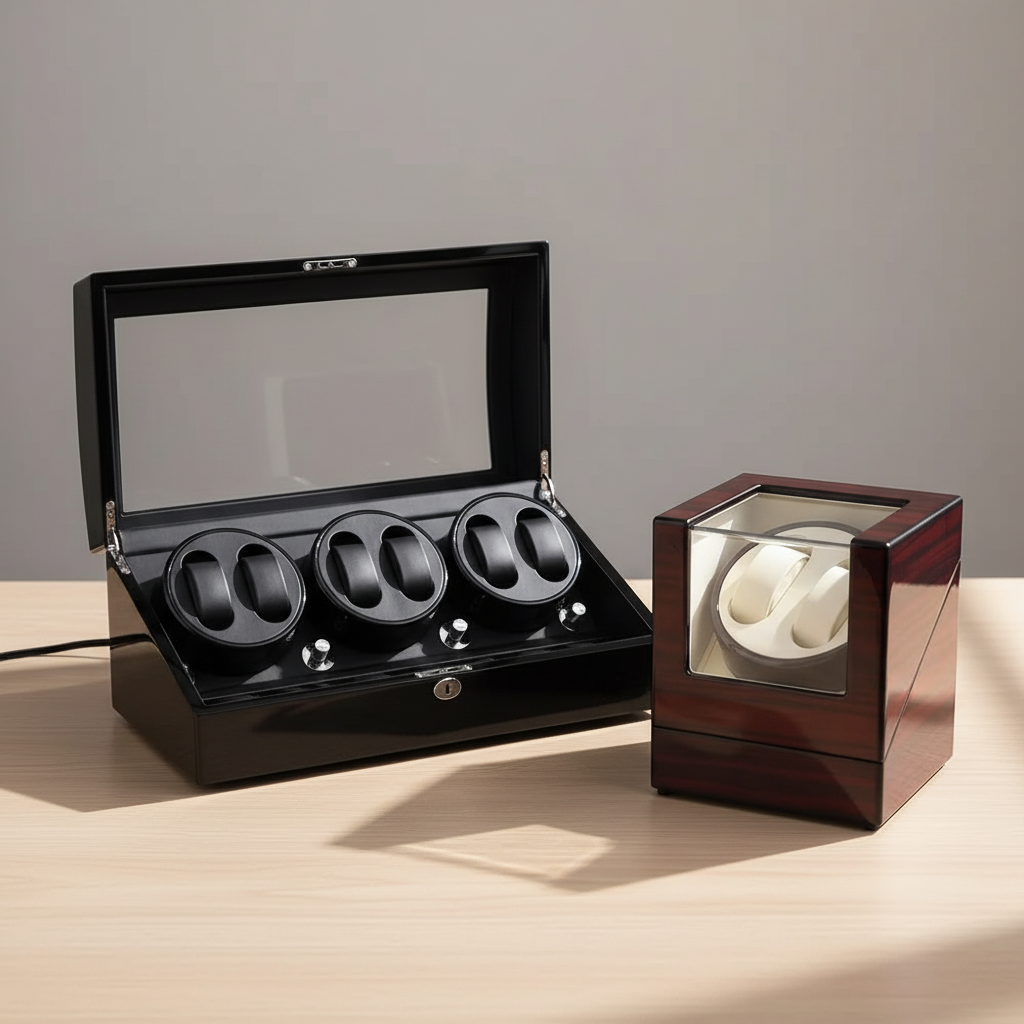 Empty watch winders - open display